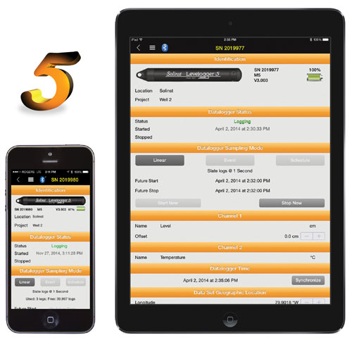 App Interface Levelogger 5